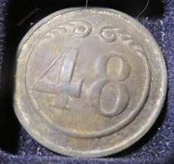 Bouton 48e RI Second empire