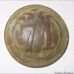 Bouton 71e RI second empire