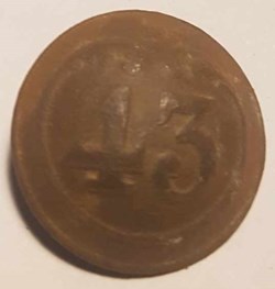 Bouton 43 RI Second Empire