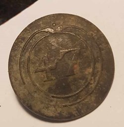 Bouton 47e RI troupes à pied 1779