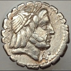 Antonia - Denier Serratus - Jupiter / Victoire