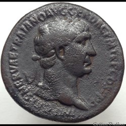 Trajan - Sesterce - SPQR Optimo Principi - RIC 543