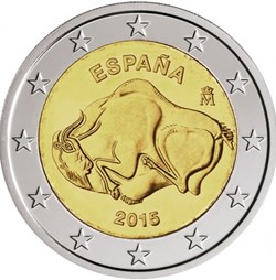 2 Euros Commémo. Espagne 2015 - Grotte d'Altamira