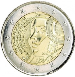 2 Euros Commémo. FRANCE 2015 - Fête de la Fédération