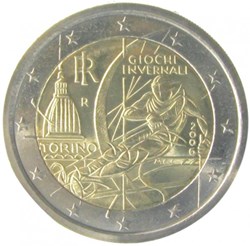 2 Euros Commémo. ITALIE 2006 - J.O. de Turin