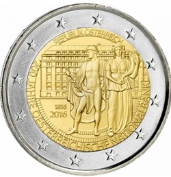 2 Euros Commémo. Autriche 2016 - Banque nationale