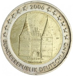 2 Euros Commémo. Allemagne 2006 - Schleswig Holstein