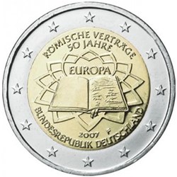 2 Euros Commémo. Allemagne 2007 - Traité de Rome
