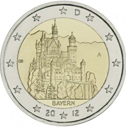 2 Euros Commémo. Allemagne 2012 - Bavière