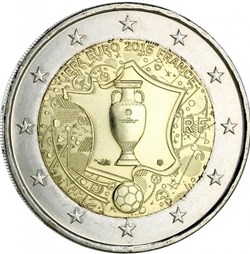 2 Euros Commémo. FRANCE 2016 - UEFA, EURO 2016