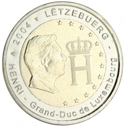 2 Euros Commémo. LUXEMBOURG 2004 - Grand-Duc Henri