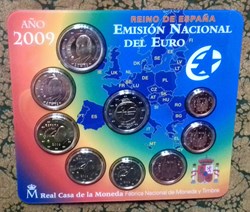 Coffret Euro Annuel Espagne 2009, avec 2€ commémorative, BU
