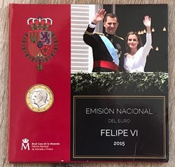 Coffret Euro Annuel Espagne 2015 FELIPE VI, BU