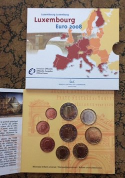 Coffret Euro annuel Luxembourg 2008 avec 2€ commémorative