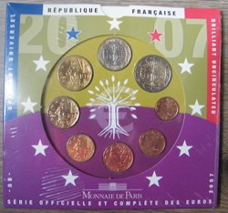 Coffret Euro annuel France  2007  BU