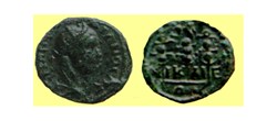 GORDIEN III. Assarion BMC 125. Trois Enseignes Militaires SIGNA. Nicée en Bithynie. 243/244