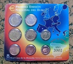 Coffret Euro Annuel Espagne 2002, BU
