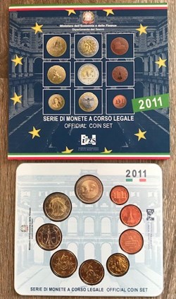 Coffret Euro Annuel Italie 2011 BU avec 2€ Commémorative