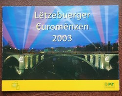 Coffret Euro annuel Luxembourg 2003 avec timbres postes