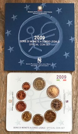 Coffret Euro Annuel Italie 2009 BU avec 2€ Commémorative