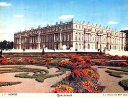 Disque carte postale Le Château de Versailles