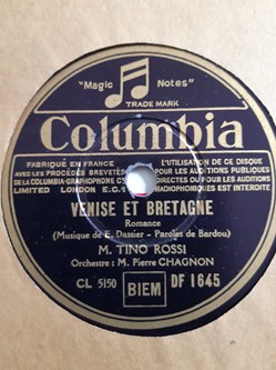 Tino Rossi Venise et Bretagne 1935