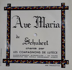 carte postale musicale Souvenir de Lourdes 33 tours