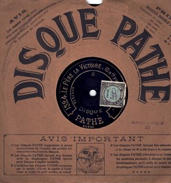 Disque Pathé 90tr/mn 21cm