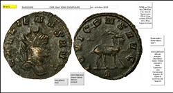ROME GALLIEN  IOVI CONS AVG chèvre à droite  delta en exergue GALLIENVS AVG