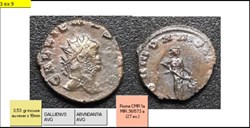 ROME GALLIEN ABVNDANTIA AVG GALLIENUS AVG