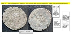 SISCIA GALLIEN PAX AVG marchant à gauche GALLIENVS AVG