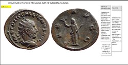 ROME GALLIEN PAX AVGG IMP CP LIC GALLIENVS AVG