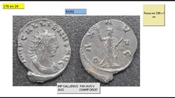 ROME GALLIEN PAX AVG V CHAMP DROIT IMP GALLIENVS AVG