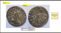 ROME GALLIEN GENIVS AVG V champ gauche I champ droit IMP GALLIENVS AVG