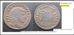 OSTIE MAXENCE AETERNITAS AVG N// MOSTT IMP C MAXENTIVS P F AVG
