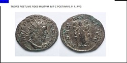 TREVES POSTUME FIDES MILITVM IMP C POSTVMVS. P. F. AVG