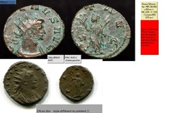 ROME GALLIEN PAX AVG V champ gauche GALLIENVS AVG
