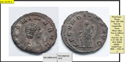ROME SALONINE FECVNDITAS AVG SALONINA AVG DENIER