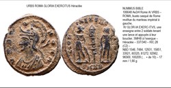 HERACLEE ROMA GLORIA EXERCITUS SMHB en exergue URBS ROMA