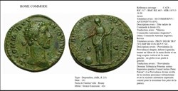 ROME COMMODE PROV DEOR TR P VI IMP IIII COS III P P/ S|C M COMMODVS ANTONINVS AVG