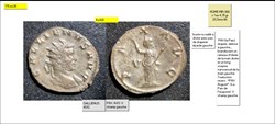 ROME GALLIEN PAX AVG V champ gauche GALLIENUS AVG