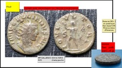 ROME GALLIEN IOVI VLTORI S champ gauche IMP GALLIENVS AVG