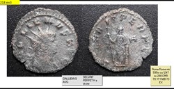 ROME GALLIEN  SECVRIT PERPET h champ droit  GALLIENVS AVG