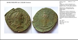 ROME PHILIPPE 1ER L'ARABE P M TR P V COS III P P/ S|C IMP M IVL PHILIPPVS AVG