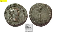 ROME TRAJAN S. P. Q. R. OPTIMO PRINCIPI IMP TRAIANO AVG GER DAC P M TR P COS VI P P