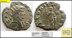 ROME GALLIEN  SECVRIT PERPET H  a droite GALLIENVS AVG