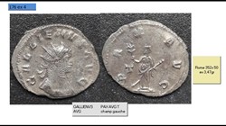 ROME GALLIEN PAX AVG T champ gauche GALLIENVS AVG
