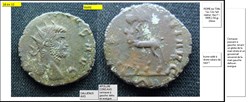 ROME GALLIEN  APOLLINI CONS AVG centaure à gauche  delta  en exergue GALLIENUS AVG