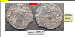 ROME GALLIEN DIANAE CONS AVG biche à droite E EN EXERGUE GALLIENVS AVG