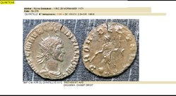 ROME QUINTILLE PROVIDENT AVG DIGAMMA CHAMP DROIT IMP C M AVR CL QVINTILLVS AVG